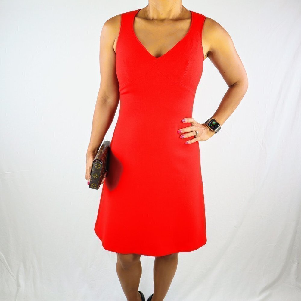 Versus by Versace Red Sheath Vintage Dress $1995 - Picture 2 of 10